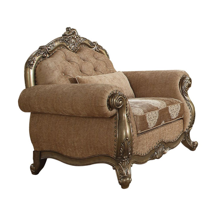 Ragenardus Chair with Pillow in Fabric &amp; Vintage Oak