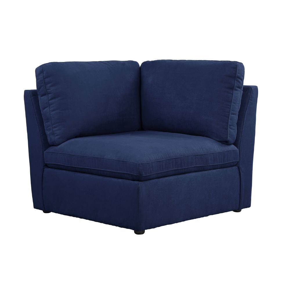 Crosby Modular - Wedge in Blue Fabric