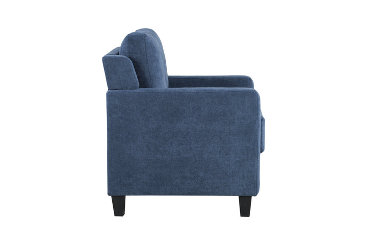 Horatio - Chenille Chair - Navy