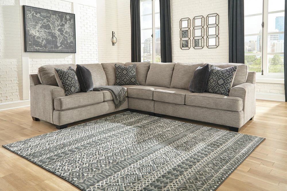 Bovarian 3-Piece Sectional and Ottoman (9)