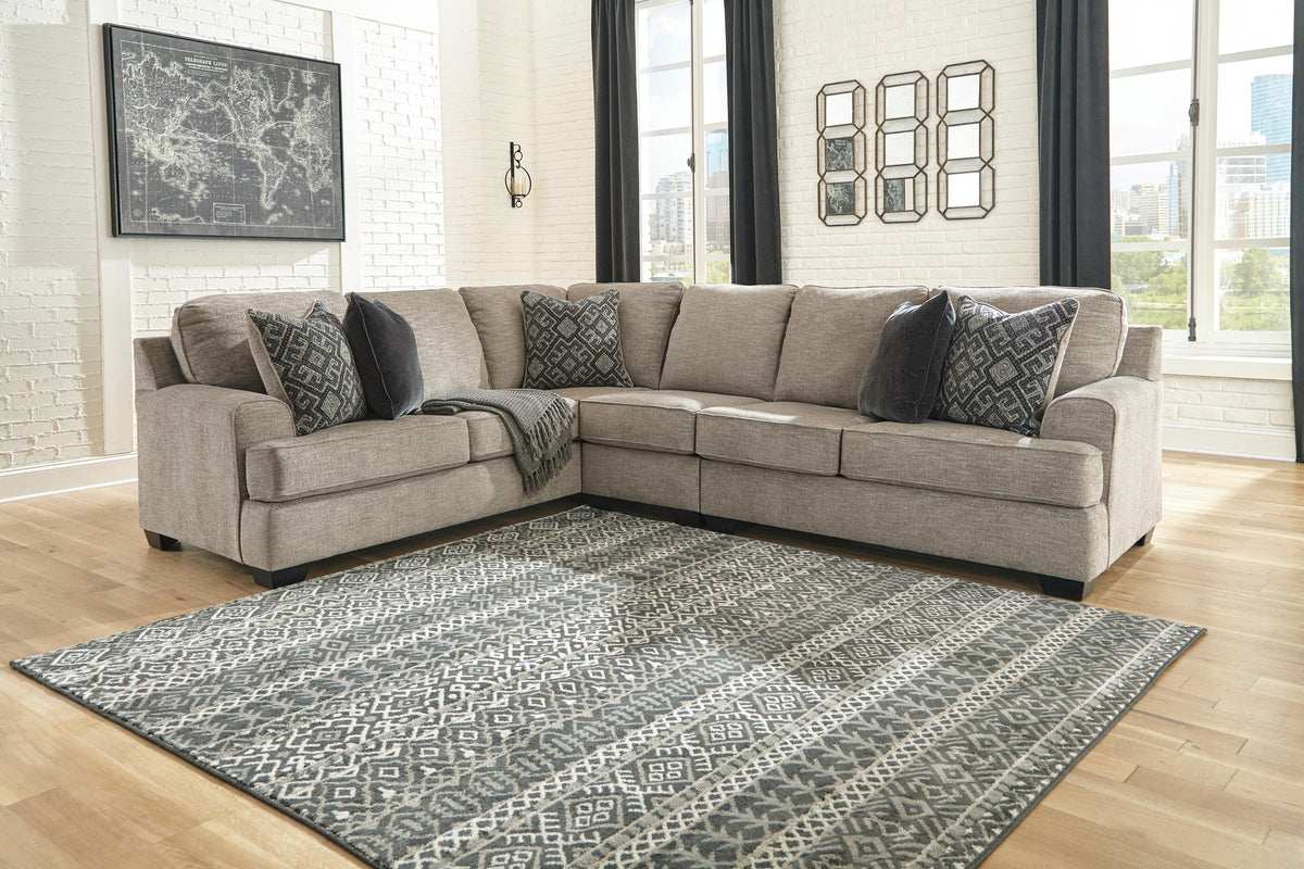 Bovarian 3-Piece Sectional - Stone