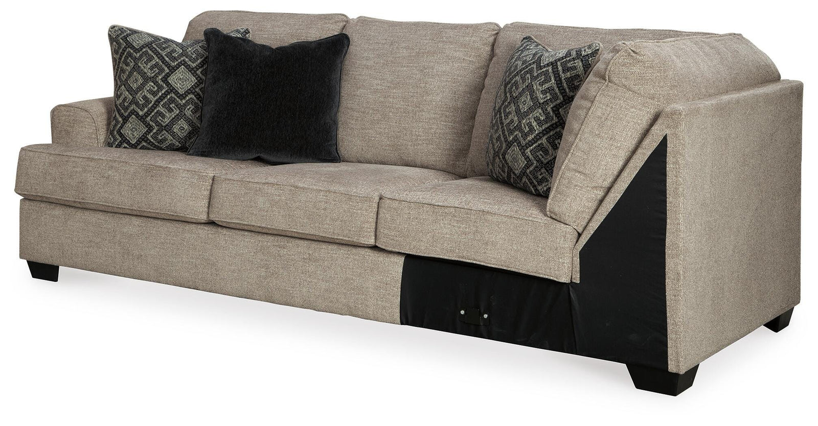 Bovarian Left-Arm Facing Sofa with Corner Wedge - Beige (1)