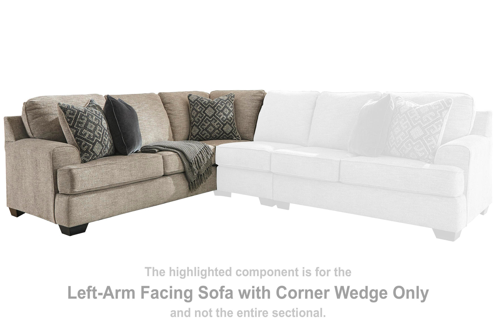 Bovarian Left-Arm Facing Sofa with Corner Wedge - Beige (2)