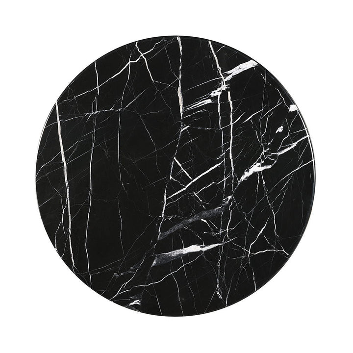 Dara - Coffee Table - Natural Marble Top & Black