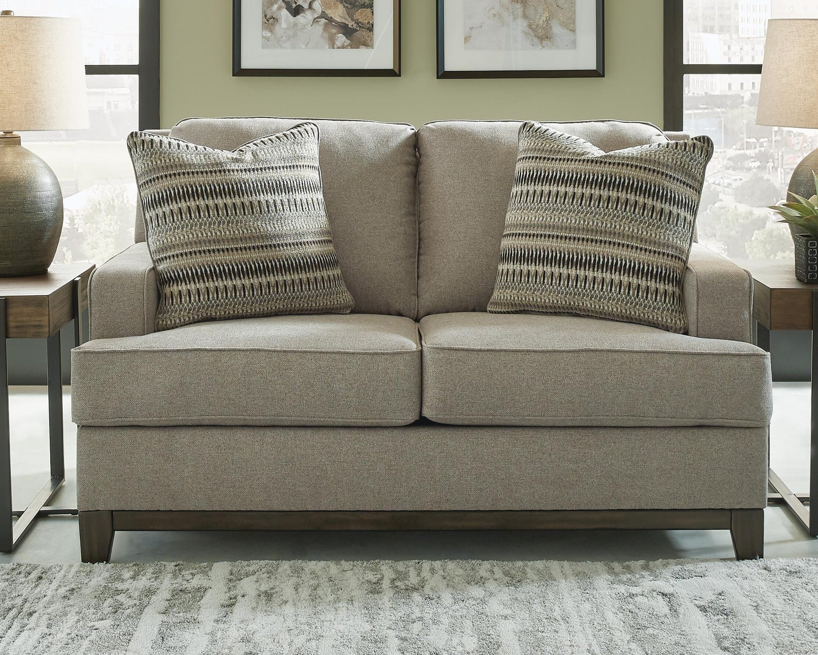 Kaywood Loveseat - Dark Gray (2)