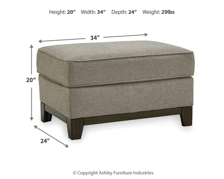 Kaywood Ottoman - Dark Gray (6)