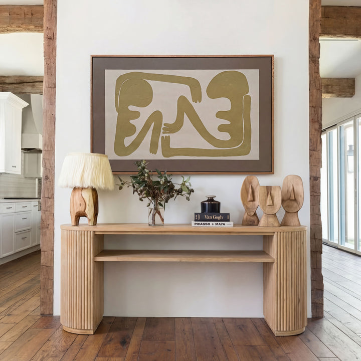 Jacobson - Modern Natural Acacia Console Table
