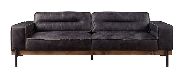 Silchester Sofa in Antique Ebony Top Grain Leather