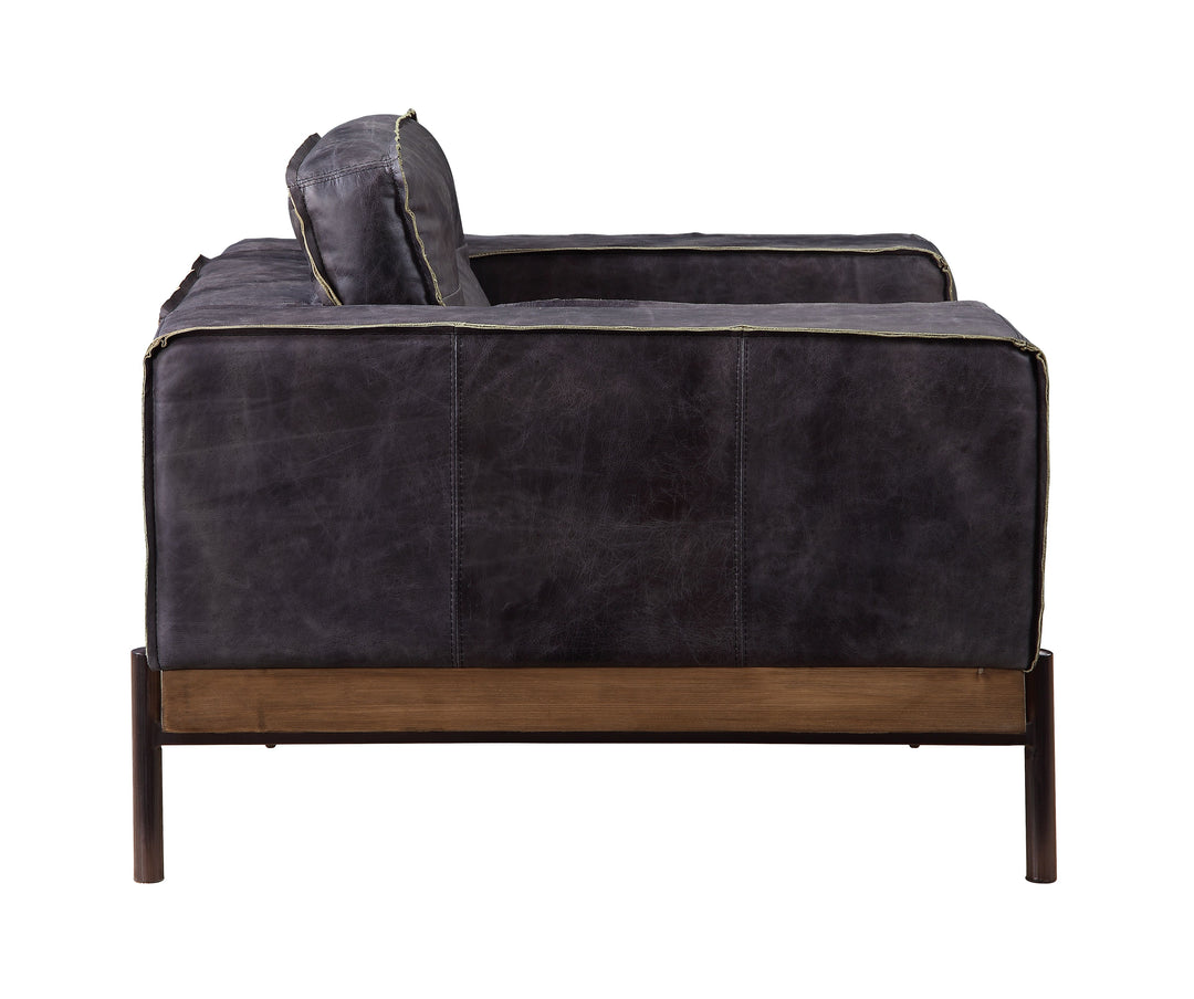 Silchester Sofa in Antique Ebony Top Grain Leather