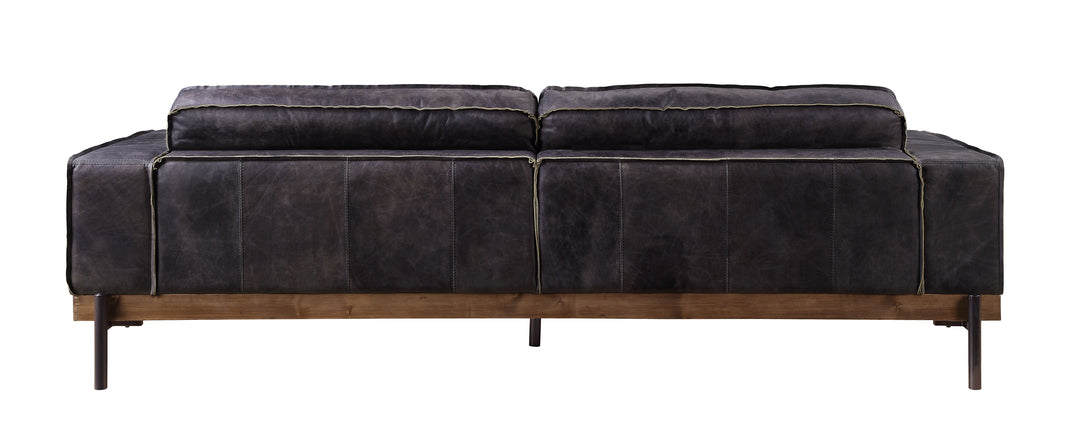 Silchester Sofa in Antique Ebony Top Grain Leather