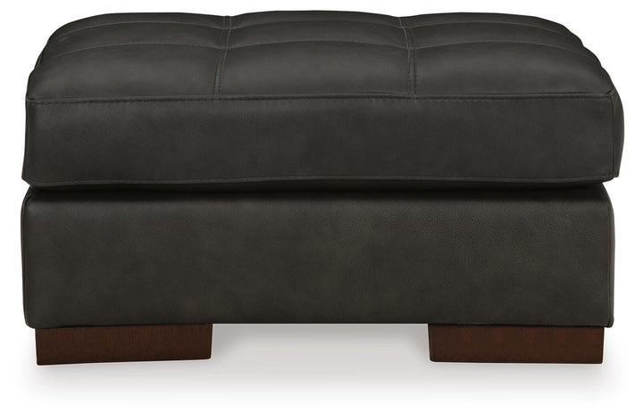 Luigi Oversized Chair and Ottoman - Thunder (7)
