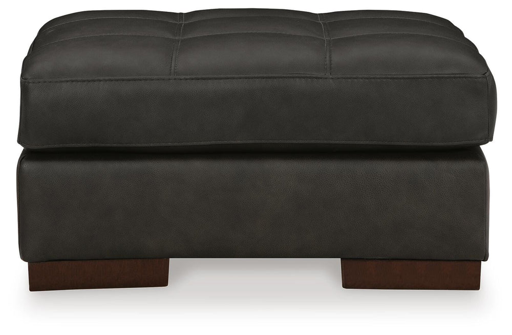 Luigi Oversized Chair and Ottoman - Thunder (7)