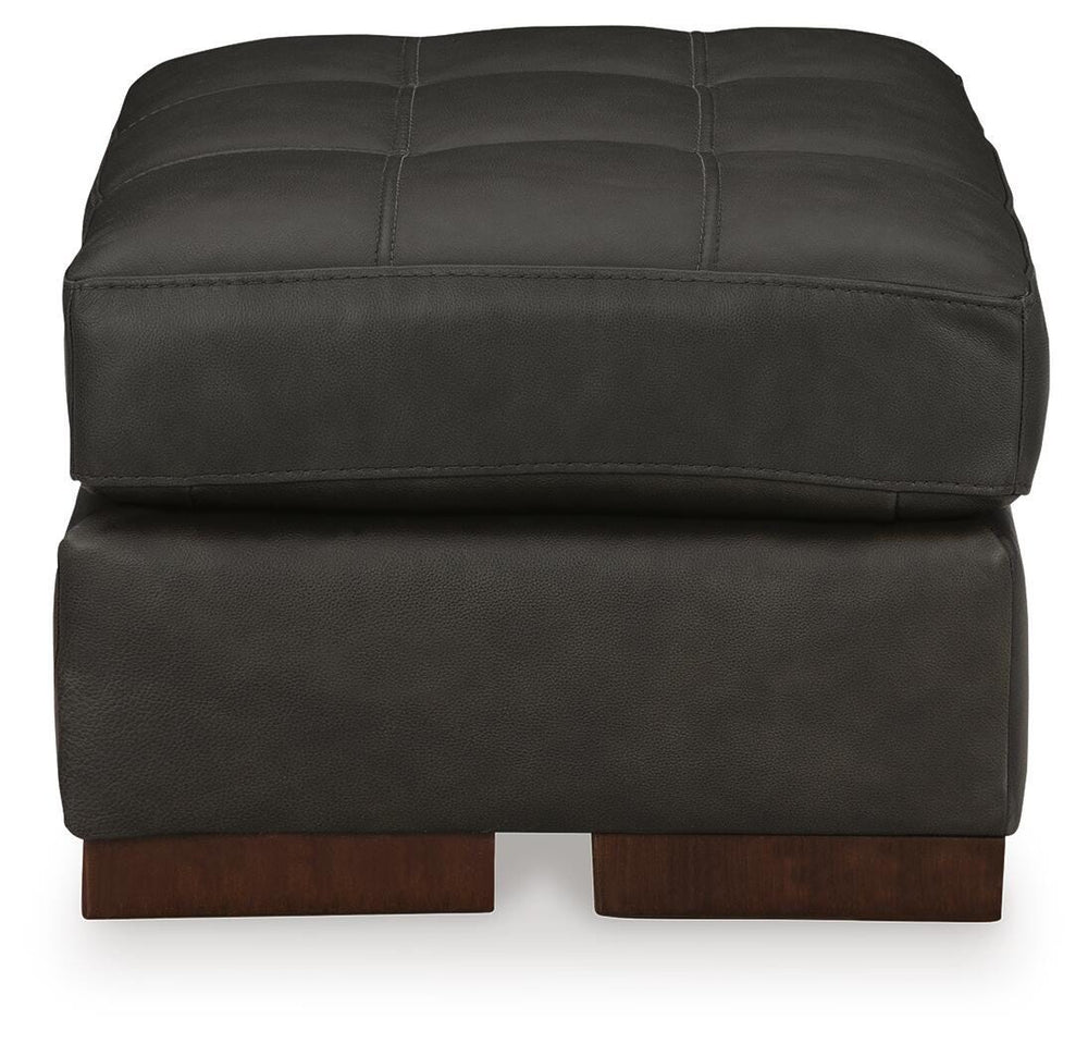 Luigi Oversized Chair and Ottoman - Thunder (9)