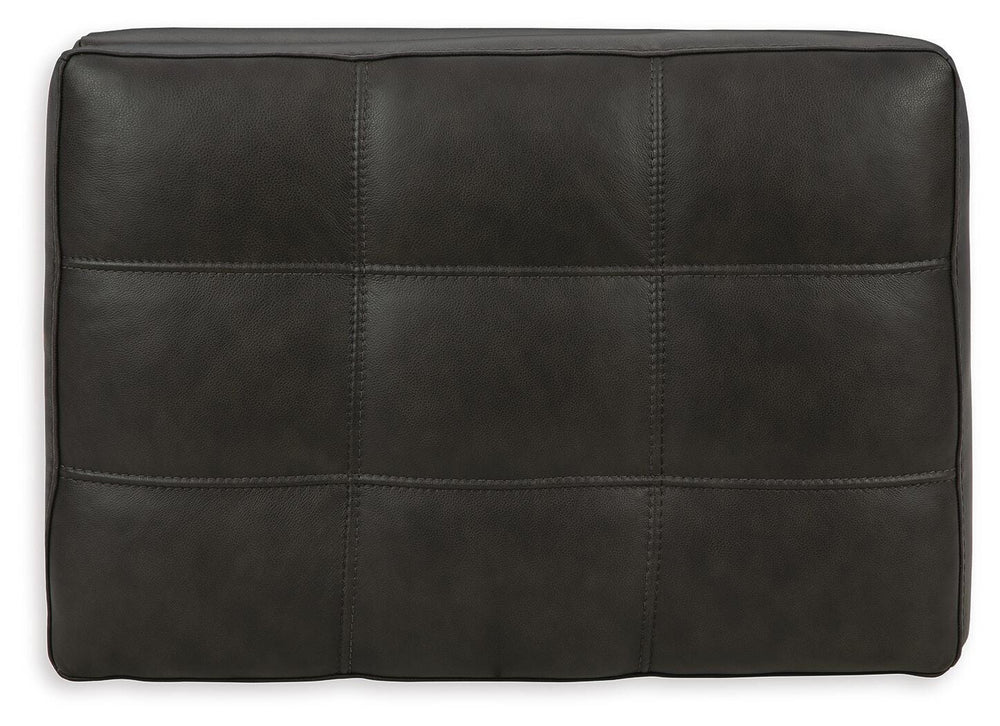 Luigi Oversized Chair and Ottoman - Thunder (10)
