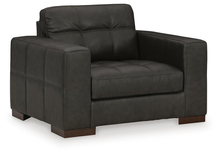 Luigi Oversized Chair and Ottoman - Thunder (4)
