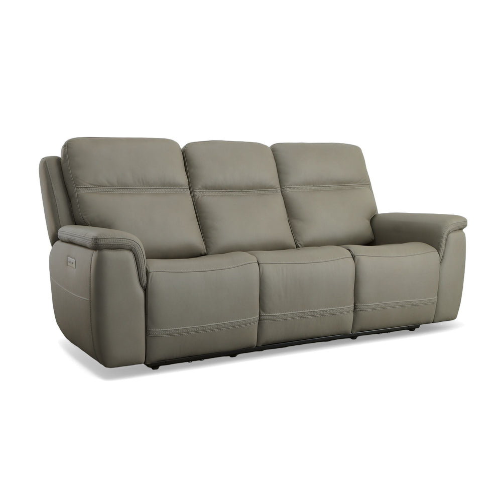 Flexsteel 1845-62PH-00901 Sawyer  Power Reclining Sofa With Power Headrests & Lumbar  Gray