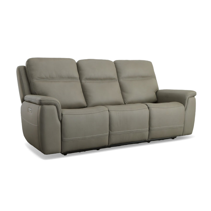 Flexsteel 1845-62PH-00901 Sawyer  Power Reclining Sofa With Power Headrests & Lumbar  Gray