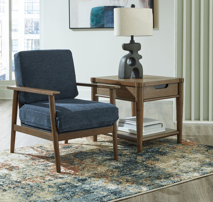 Bixler - Showood Accent Chair - Navy