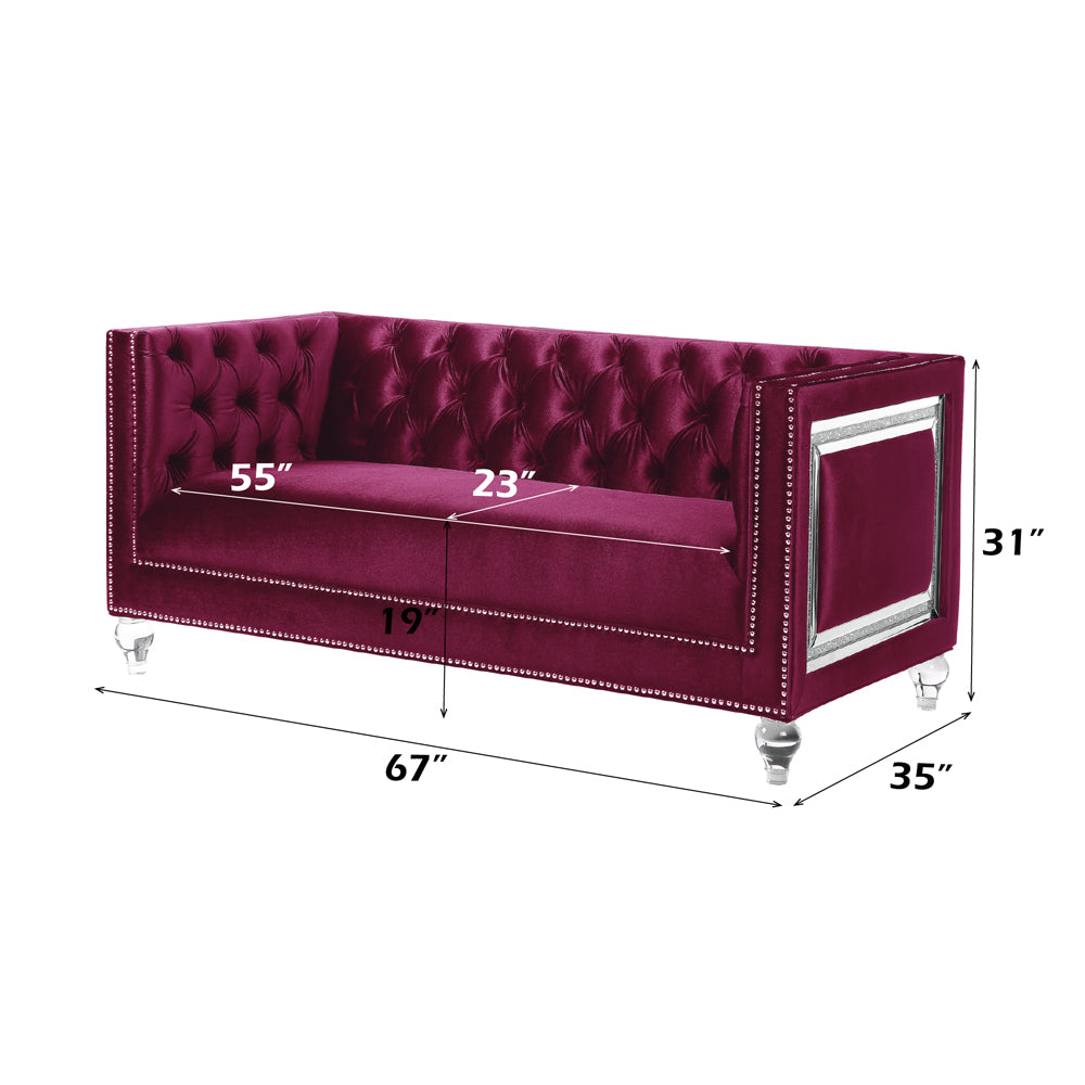 Heibero Loveseat with 2 Pillows (Same Lv01401)