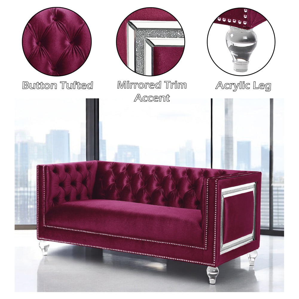 Heibero Loveseat with 2 Pillows (Same Lv01401)