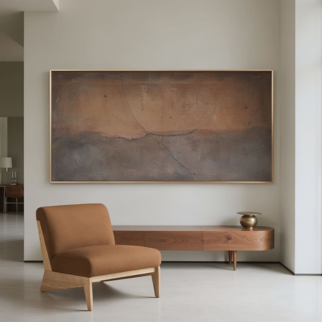 Vance - Modern Brown Fabric + Wood Accent Chair