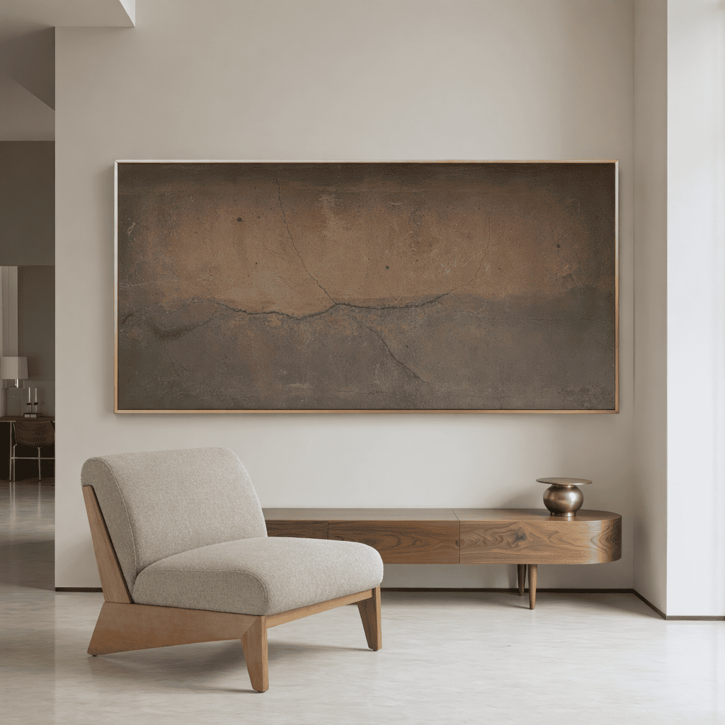 Vance - Modern Sand Fabric + Wood Accent Chair