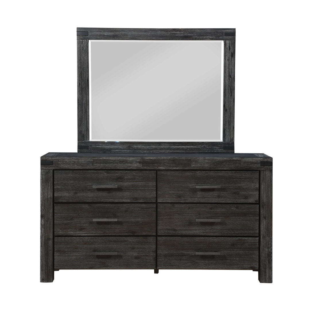 Modus Furniture 3Ft382A Meadow Six Drawer Solid Wood Dresser In Graphite 2024