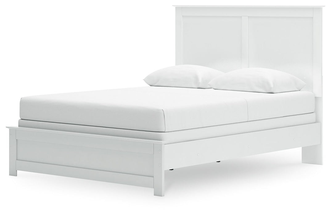 Bostwick Shoals - Queen Panel Bed With Framed Footboard - White by Ashley Furniture product image