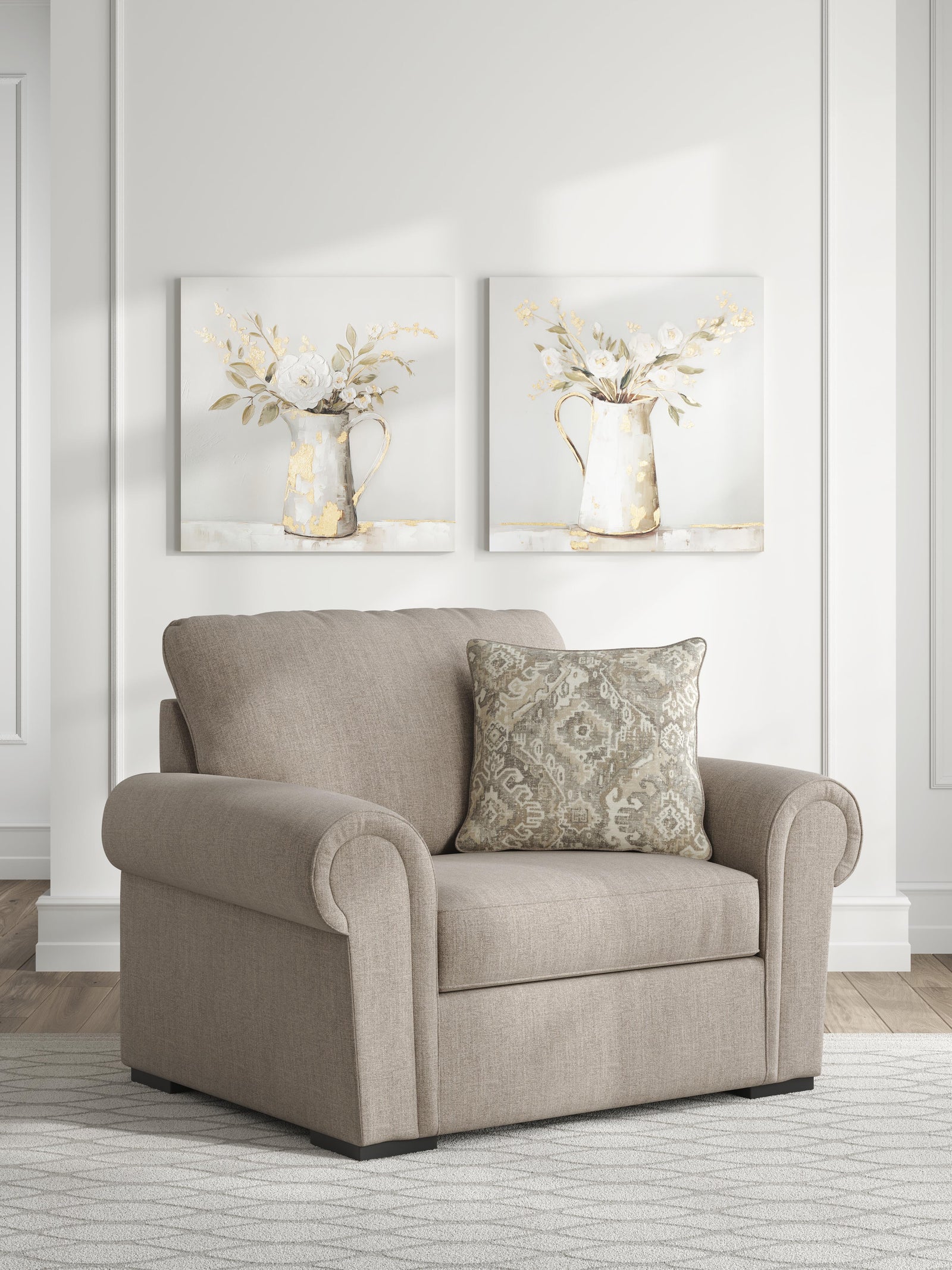Sararose Oversized Chair - Beige (2)