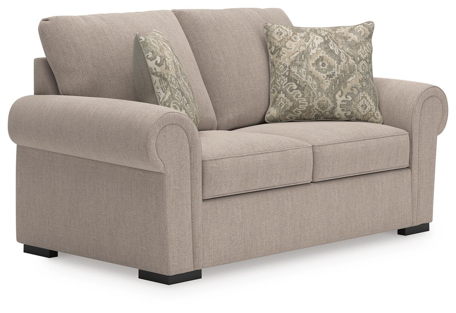 Sararose Loveseat - Beige (1)