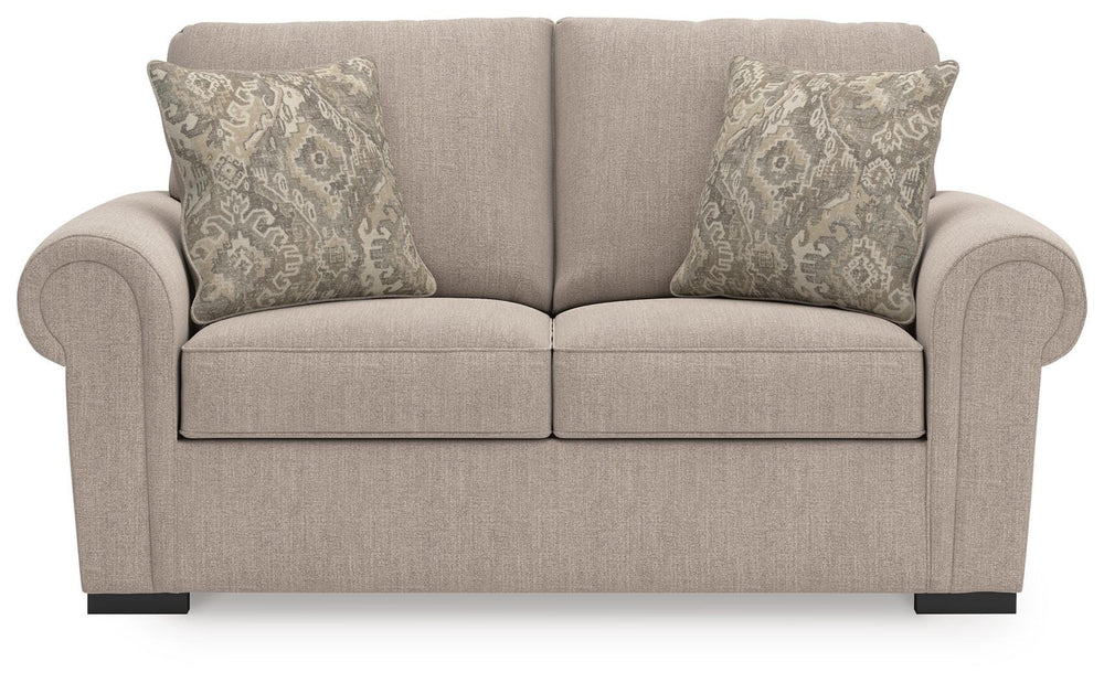 Sararose Loveseat - Beige (3)