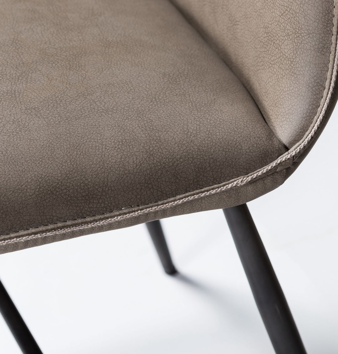 Modus Furniture 9Lk266K Kara Scoop Style Modern Dining Chair In Latte