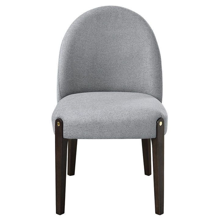 Clayten - Side Chair Set of 2) - Gray Fabric & & Espresso