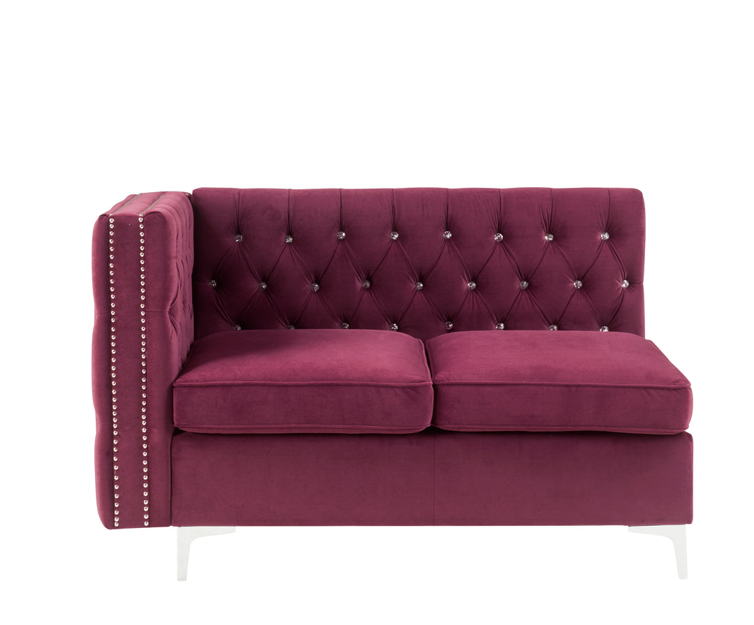 Jaszira Modular - Armless Loveseat with 2 Pillows
