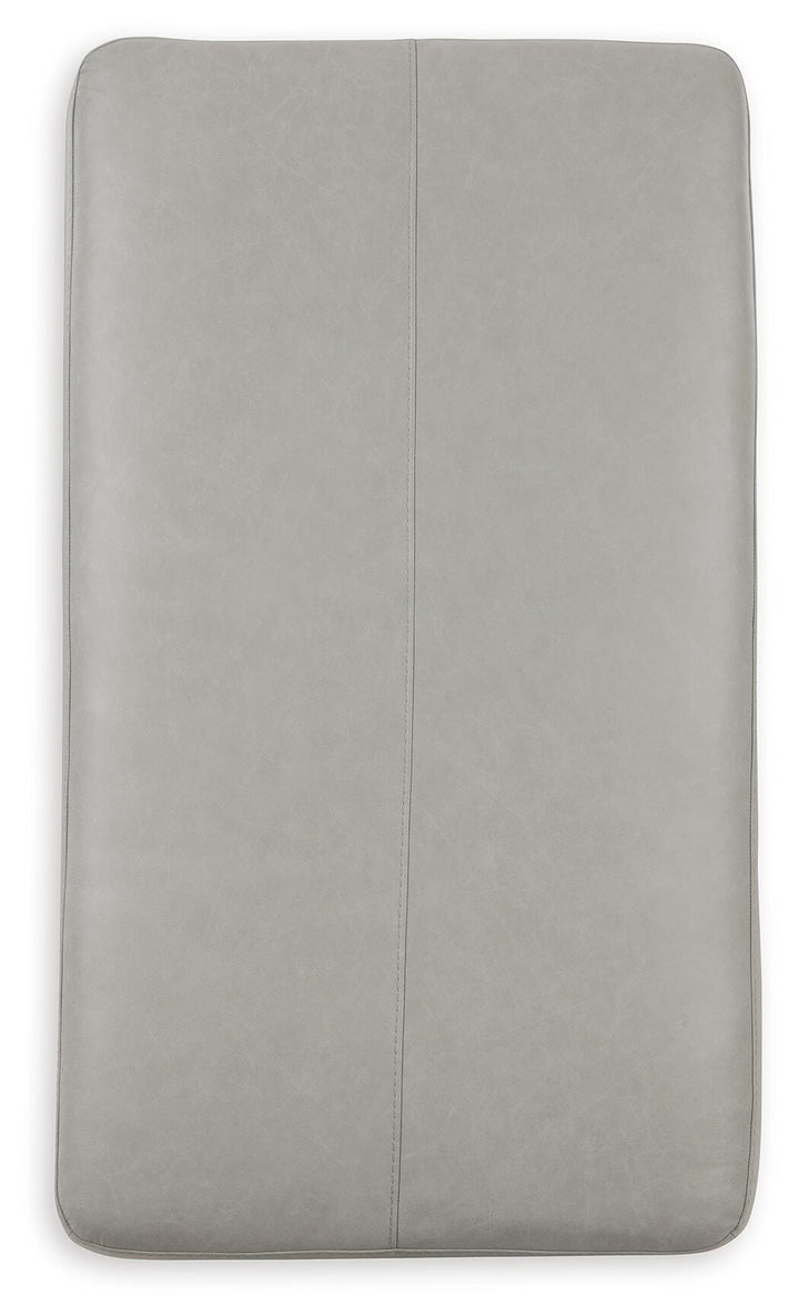 Amiata Oversized Accent Ottoman - Pearl Silver (4)