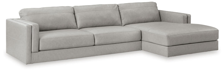 Amiata 2-Piece Sectional with Chaise - Glacier (1)