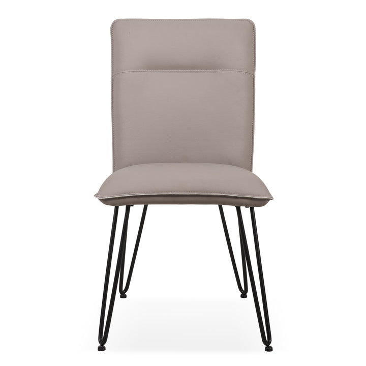 Modus Furniture 9Le266D Demi Hairpin Leg Modern Dining Chair In Taupe