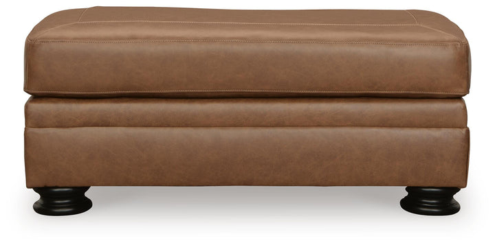 Carianna Oversized Chair and Ottoman - Caramel (3)