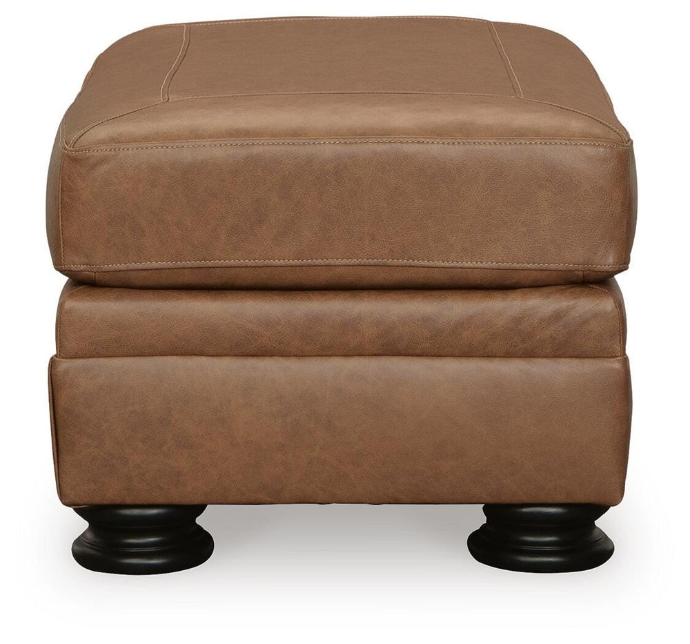 Carianna Oversized Chair and Ottoman - Caramel (4)