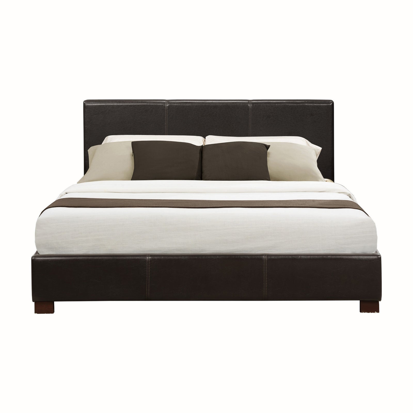 Zoey Brown Queen Platform Bed