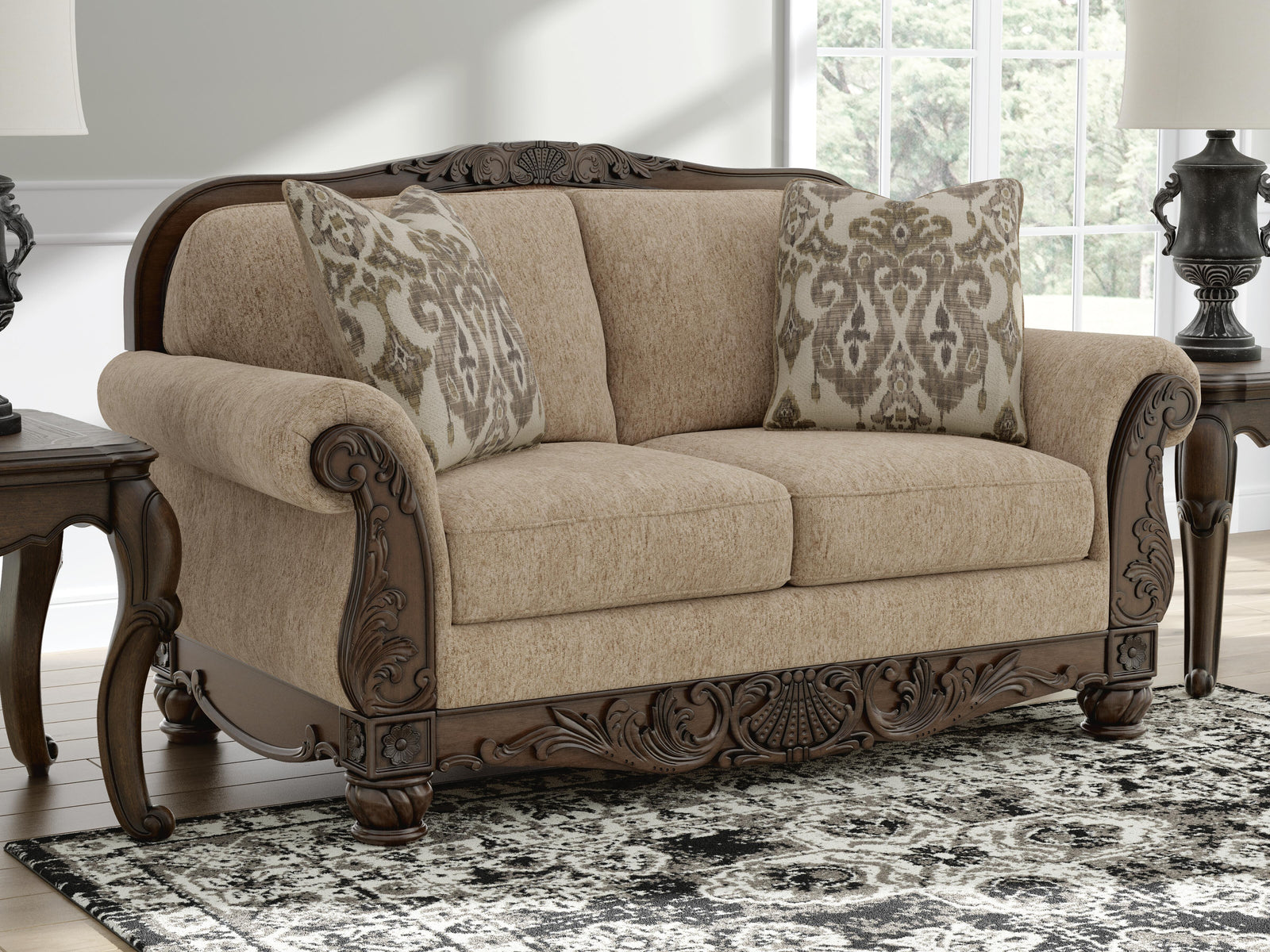 Chelsworth Loveseat - Beige (2)