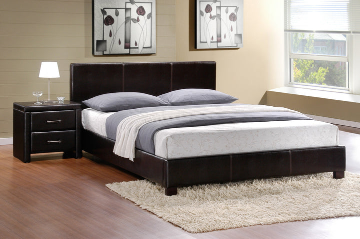 Zoey Brown Queen Platform Bed