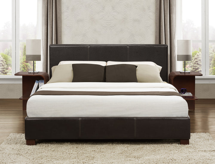 Zoey Brown Queen Platform Bed