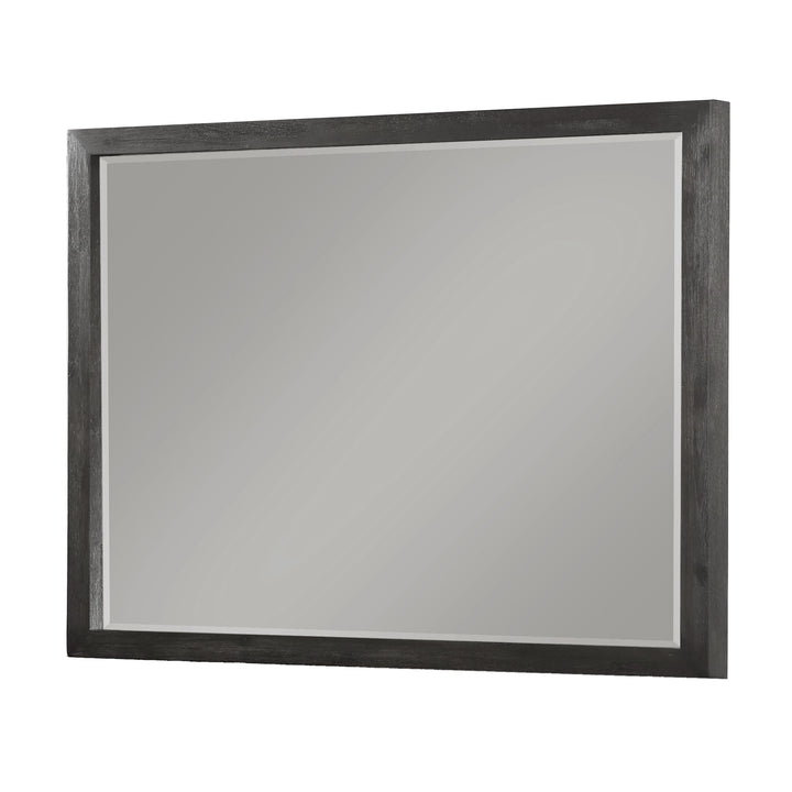 Modus Furniture Azu583 Oxford Mirror In Basalt Grey