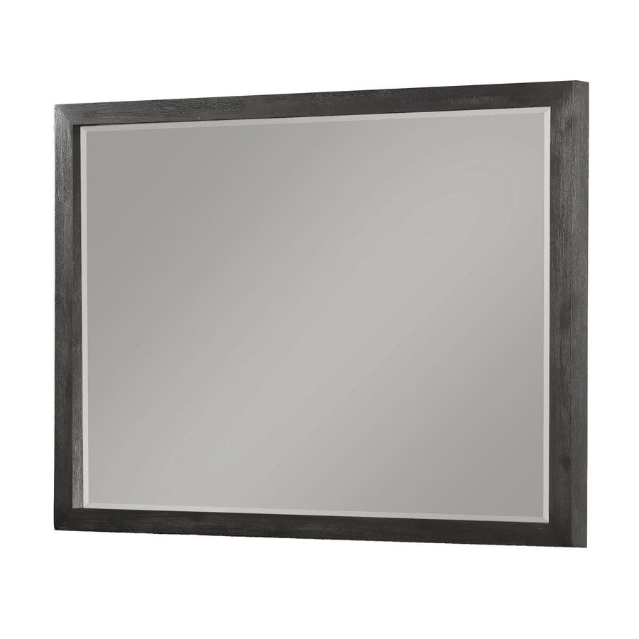 Modus Furniture Azu583 Oxford Mirror In Basalt Grey
