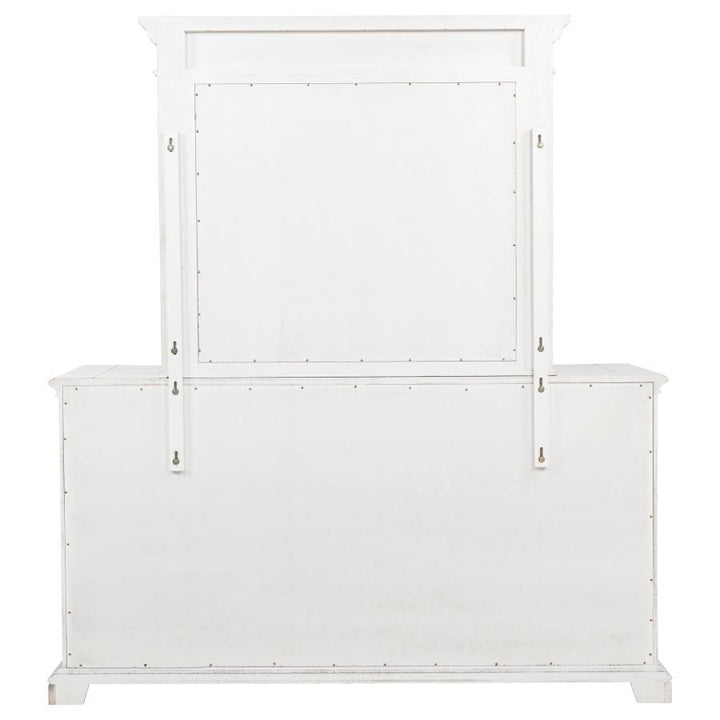 Mckinney - 6-Drawer Bedroom Dresser With Mirror - Vintage White