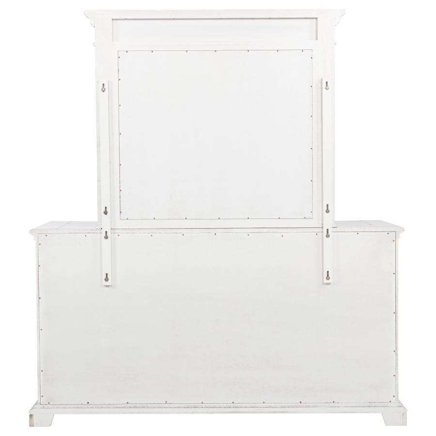 Mckinney - 6-Drawer Bedroom Dresser With Mirror - Vintage White