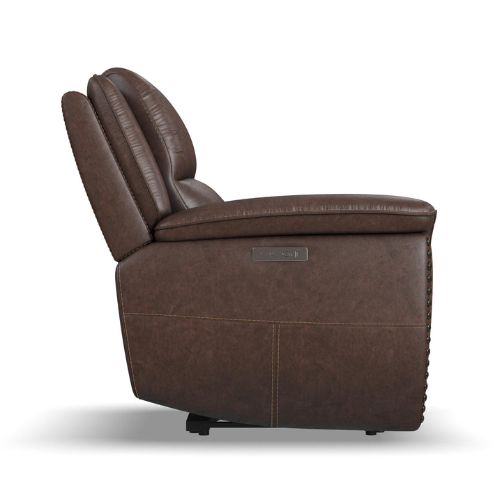 Beau Fabric Power Recliner with Power Headrest in Sable