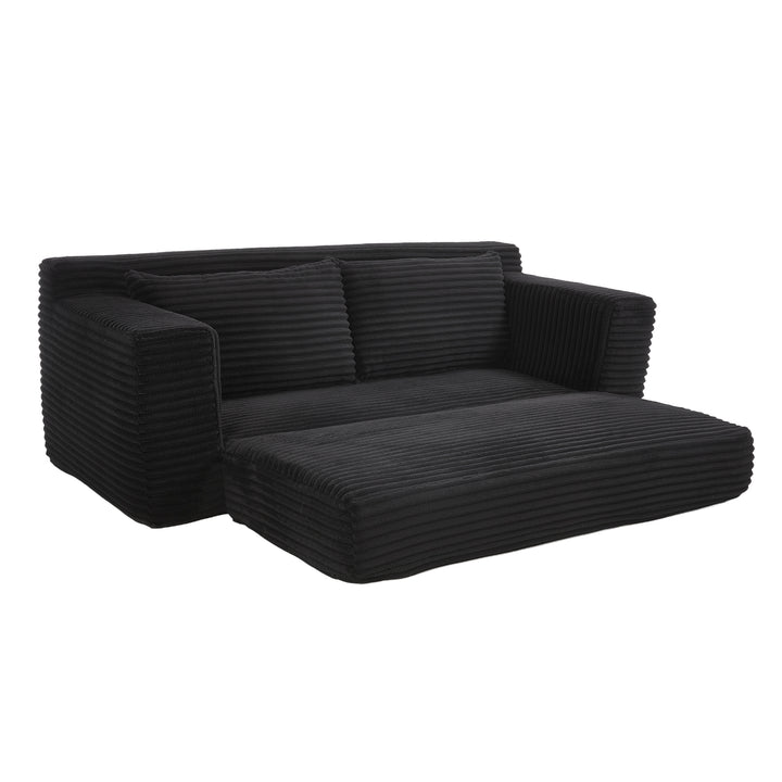 convertible-sofa-sleeper-with-memory-foam-steel-frame-corduroy-fabric