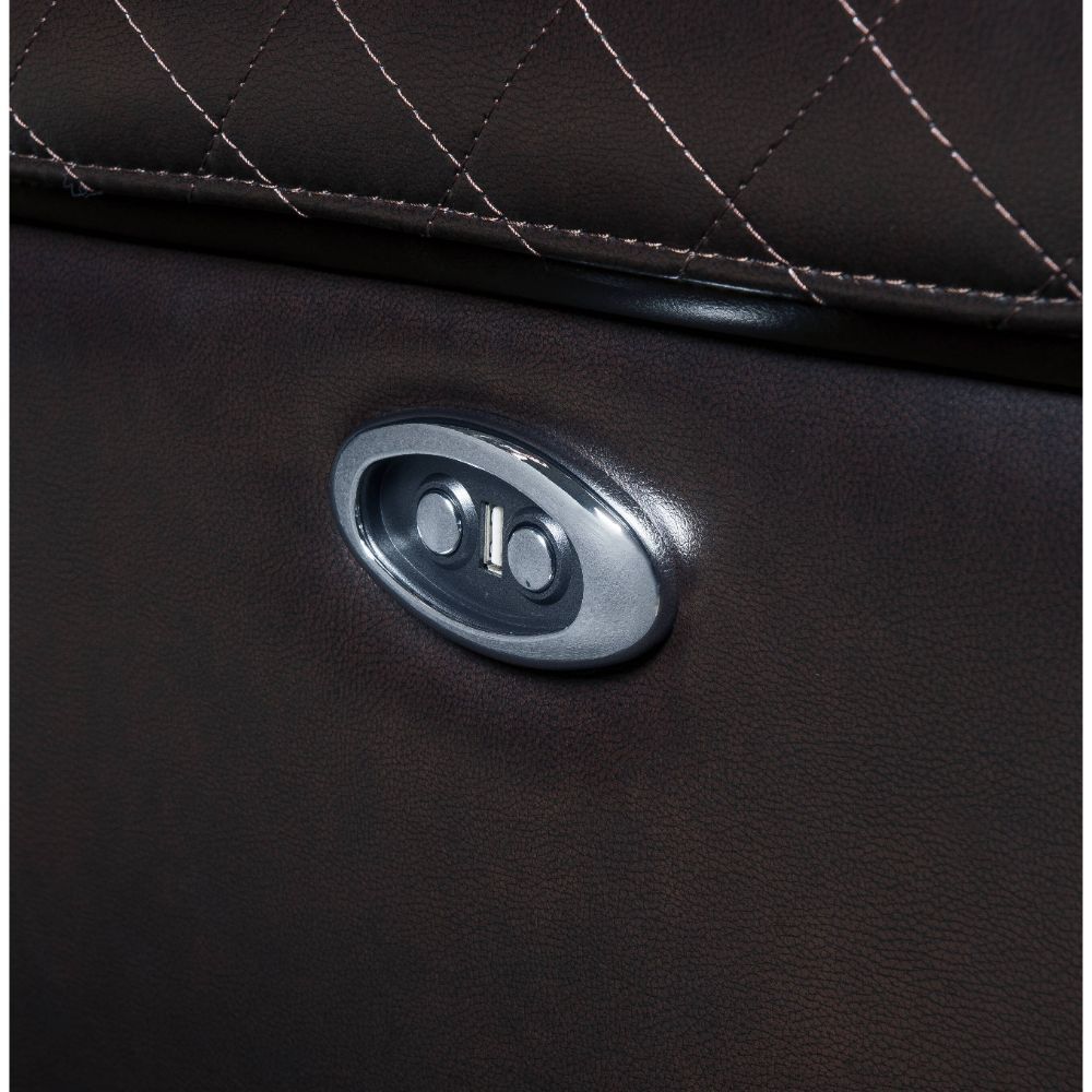 Braylon - Power Motion Recliner - Brown Synthetic Leather